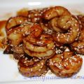 Crevettes au caramel