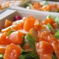 Salade au saumon fumé et surimi, Recette[...]