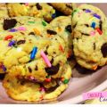 Cookies Colorés aux pépites de Chocolat