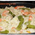 Risotto crevettes et asperges