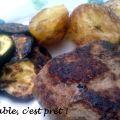 Burgers Fromagés, Courgettes grillées et Pommes[...]