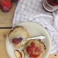Confiture pêche blanches-hibiscus