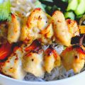 Brochette de poulet grillé à la citronnelle,[...]