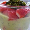 Verrine fraises-mousse de kiwi, Recette Ptitchef