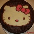 Fondant au chocolat Hello Kitty