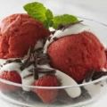 Sundae framboise chocolat