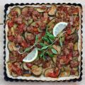 Tarte salée à la ratatouille de courgettes et à[...]