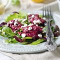 Salade de mâche aux betteraves et feta