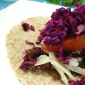 Tortillas au bœuf et choux rouges