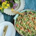 Salade quinoa, petits pois, brocolis, truite[...]