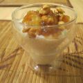 Tapioca vanille, caramel de bananes