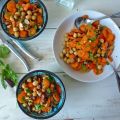 Salade croquante de carottes et pois chiche,[...]