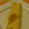 Crêpes roulées à la ricotta, chocolat et orange