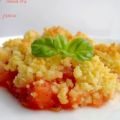 Crumble tomates & chèvre frais, Recette Ptitchef