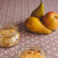 Crumble pomme - poire et Nutella