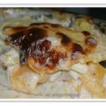 Gratin pomme de terre courge poisson blanc.