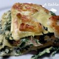 Lasagnes vite faites, Saumon fumé-Epinards