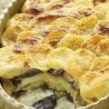 Gratin de pommes de terre aux champignons