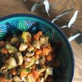 Poêlée de légumes, courgettes, carottes et[...]