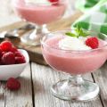 Mousse de framboise à la rose
