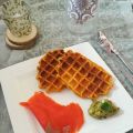 Gaufres de patate douce, saumon fumé et[...]