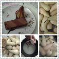 POIRES AU SIROP NAPPEES DE CHOCOLAT