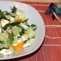 Salade d’orge, mozzarella, concombres et[...]