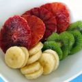 Salade tricolore de fruits