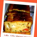 Cake féta poivron chorizo