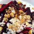 Salade de betteraves, pommes, feta et noix