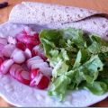 Wrap poulet et salade de radis, Recette Ptitchef