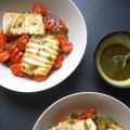 Légumes et Halloumi grillés au pesto.