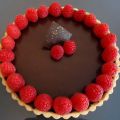 Tarte chocolat framboise et noix de coco