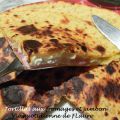 Tortillas aux fromages et jambon