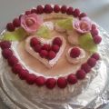 Framboisier à la mousse de mascarpone d'Evelyne