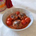 Boulettes de boeuf à la tomates.