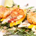 Salade de saint jacques et crevettes