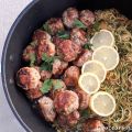 Boulettes de dinde au beurre et à l'ail,[...]