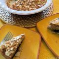 Gâteau choco-nectarines à la crème sure
