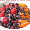 Dessert végétal au moringa et aux fruits