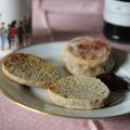 Muffins anglais à la farine complète (vegan)