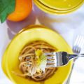 Pasta integrale con arancia e broccolo romano
