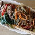 Japchae Coréen , nouilles de patate douce pour[...]