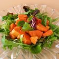 Salade de papaye et mesclun