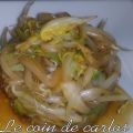 Poêlée de chou chinois et pousses de soja