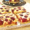 Gâteau au fromage et cerises