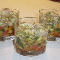 Verrine de ratatouille minute, dorade marinée,[...]