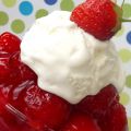 Coupe aux fraises fraîches
