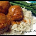 Boulettes de poulet sauce au beurre