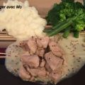 Mijoté de porc au four, sauce moutarde